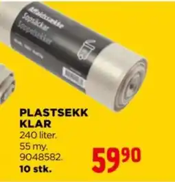 jem & fix Plastsekk klar tilbud
