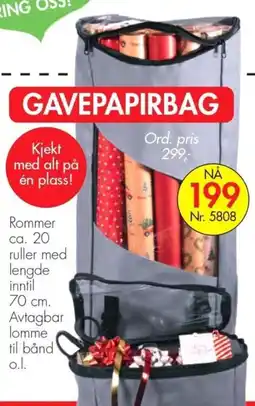 Nyttig Gavepapirbag tilbud
