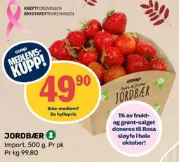 Coop Marked Coop jordbær tilbud
