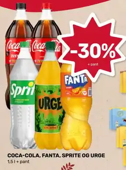 Coop Marked Coca-Cola, Fanta, Sprite og Urge tilbud