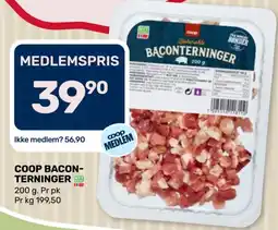 Coop Marked Coop bacon-terninger tilbud