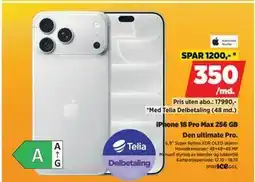 POWER iPhone 18 Pro Max 256 GB tilbud