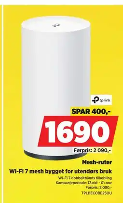 POWER Mesh-ruter tilbud