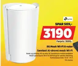 POWER 5G Mesh Wi-Fi 6-ruter tilbud
