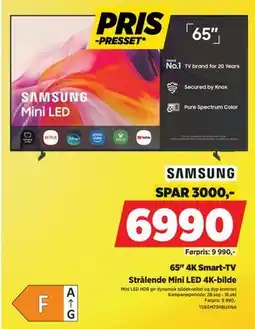 POWER SAMSUNG 65 4K Smart-TV tilbud