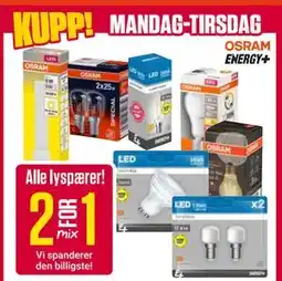 Europris Alle lyspærer tilbud