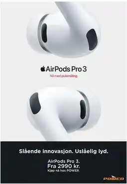 POWER AirPods Pro 3 tilbud