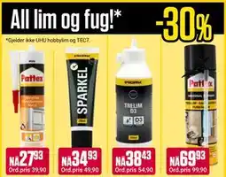 Europris All lim og fug tilbud