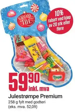 Europris Julestrømpe Premium tilbud