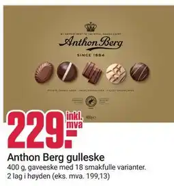 Europris Anthon Berg gulleske tilbud