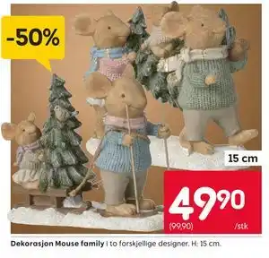 Dekorasjon Mouse family