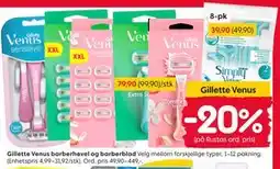 Rusta Gillette Venus barberhøvel og barberblad tilbud
