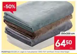 Rusta Pledd Freja tilbud