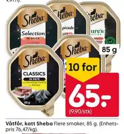 Rusta Våtfôr, katt Sheba tilbud