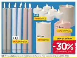 Rusta LED-lys Sanda tilbud