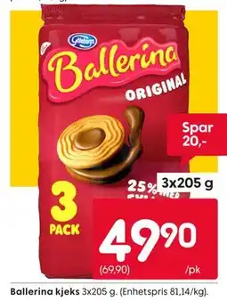 Rusta Ballerina kjeks tilbud