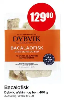 Spar Bacalofisk tilbud