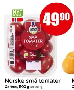 Spar Norske små tomater tilbud