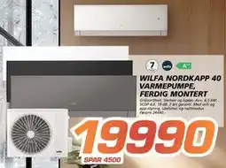 Coop Byggmix WILFA NORDKAPP 40 VARMEPUMPE, FERDIG MONTERT tilbud