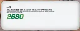 Coop Byggmix MILL INVISIBLE GEN. 4 SMART WI-FI 2000 W PANELOVN tilbud