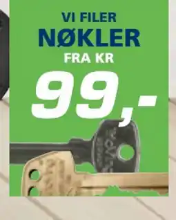 Coop Byggmix VI FILER NØKLER tilbud
