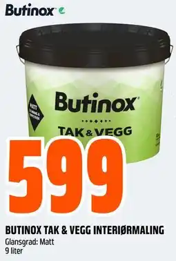 Obs Bygg BUTINOX TAK & VEGG INTERIØRMALING tilbud