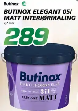 Coop Byggmix BUTINOX ELEGANT 05/ MATT INTERIØRMALING tilbud