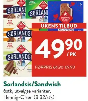 Sørlandsis/Sandwich