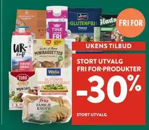 Jacobs STORT UTVALG FRI FOR-PRODUKTER tilbud