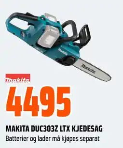 Obs Bygg MAKITA DUC303Z LTX KJEDESAG tilbud