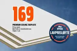 Obs Bygg PREMIUM CEILING TAKPLATE tilbud
