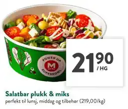 Jacobs Salatbar plukk & miks tilbud