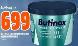 Obs Bygg BUTINOX PREMIUM 03/MATT INTERIØRMALING tilbud