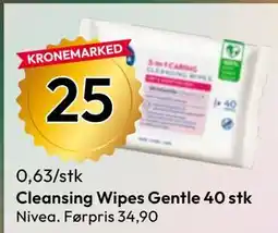 Gigaboks Cleansing Wipes Gentle 40 stk tilbud