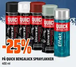 Obs Bygg PÅ QUICK BENGALACK SPRAYLAKKER tilbud