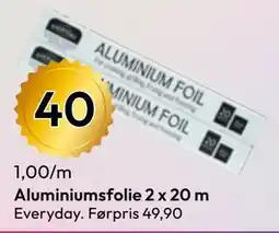 Gigaboks Aluminiumsfolie 2 x 20 m tilbud
