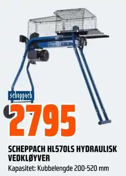 Obs Bygg SCHEPPACH HL570LS HYDRAULISK VEDKLØYVER tilbud