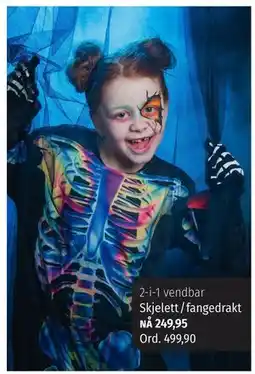 Nille Skjelett/fangedrakt tilbud