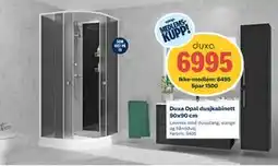 Obs Bygg Duxa Opal dusjkabinett 90x90 cm tilbud