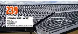 Obs Bygg VERFORM TAKPANNE 0,5 MM SORT tilbud