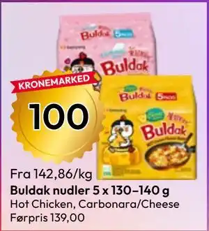 Buldak nudler 5 x 130–140 g