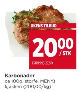 Meny Karbonader tilbud