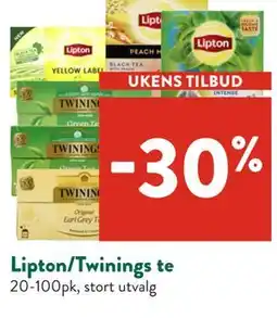 Jacobs Lipton/Twinings te tilbud