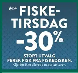 Jacobs FISKE-TIRSDAG tilbud