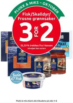 Joker Fisk/Skalldyr/ Frosne grønnsaker tilbud