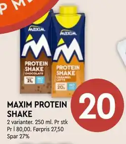Coop Mega MAXIM PROTEIN SHAKE tilbud