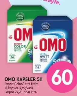 Coop Mega OMO KAPSLER 5I1 tilbud
