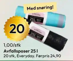 Gigaboks Avfallsposer 25 l tilbud