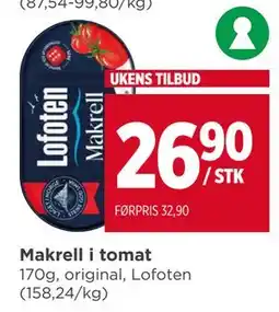 Meny Makrell i tomat tilbud