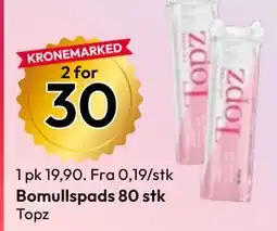 Gigaboks Bomullspads 80 stk tilbud